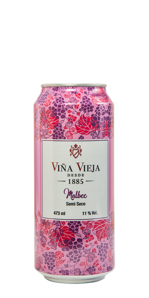Vino Viña Vieja Malbec Lata 473ML