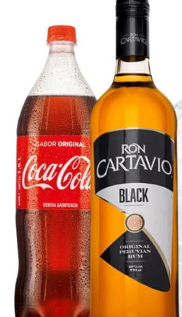 Ron Cartavio Black 750ml + Coca Cola 1.5 (Pack)